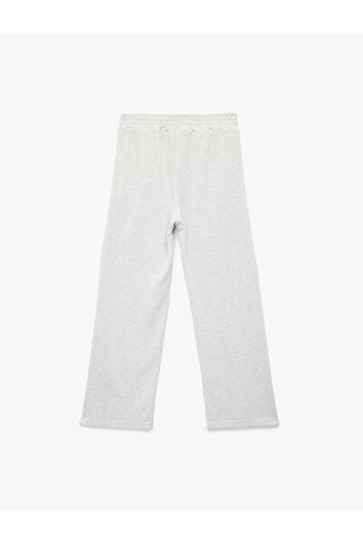 Koton Comfortable Fit Elastic Waist Pocket Detail Wide Leg Sweatpants