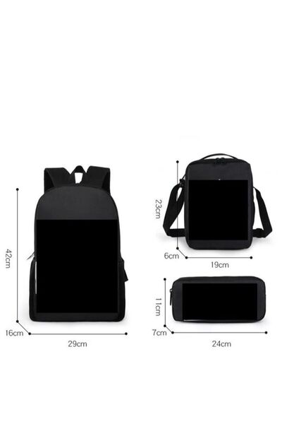 Generic Minecraft Student Backpack Set Of Three