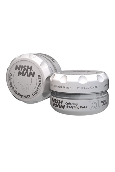 NISHMAN Nish Man Colored Hair Wax C1 Silver 100ml
