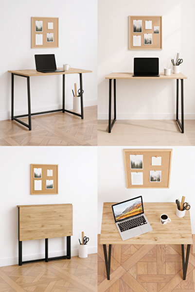 DEKORDESING Comfort Working Katlanabilir Pratik Çalışma Masası Bilgisayar Masası Çizim Masası 75x50x80 Cm