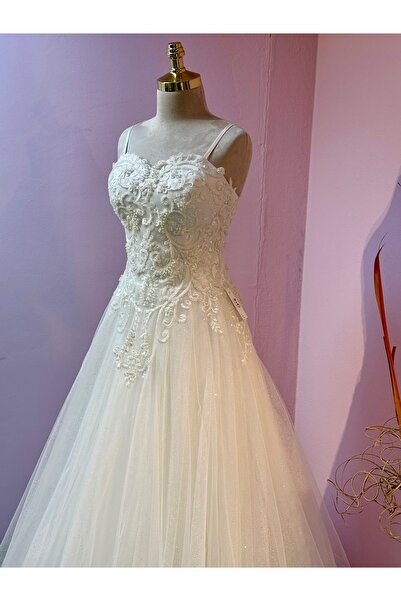 gökşinweding Straps A-Line Wedding Dress