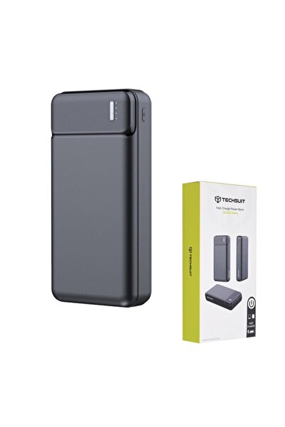 Petite Tuds External Power Bank 20000mAh, Super Charge, LED Lights, E68, Silicone, Intense Dark