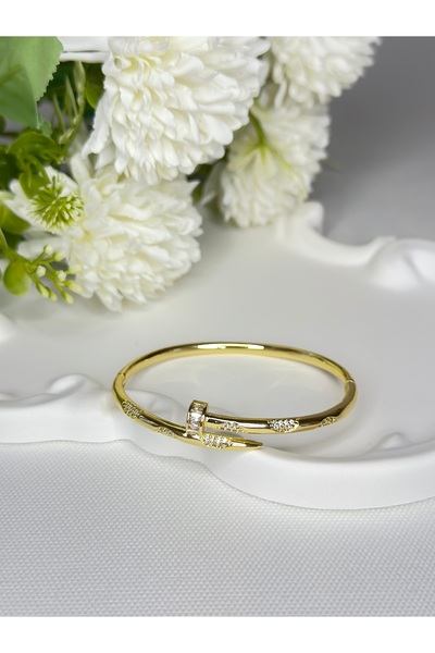 New Meluna Vip Çelik Çivi Model Kelepçe Bileklik-(60mm.)