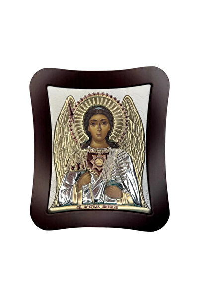 SLEVORI Icoană din argint Sfântul Mihail 18,6 x 15,8 cm