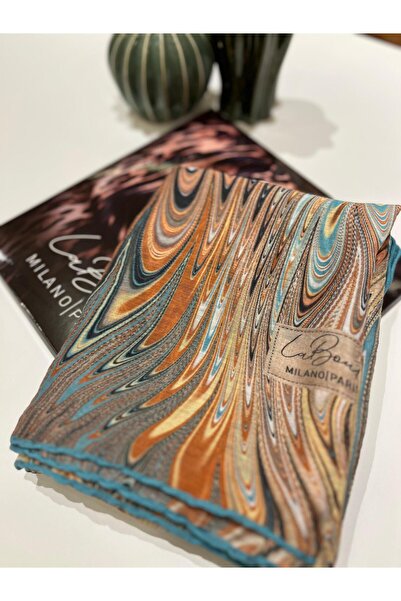 LA BOUTIQUE Güz Serisi Organik Batik Desen Şal