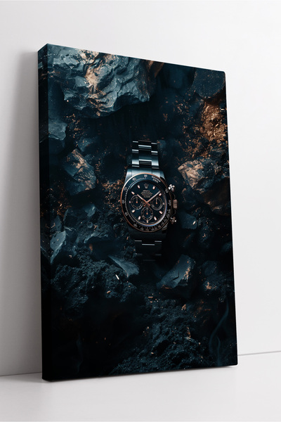 KOSS Dijital Decor de perete din pânză în stil modern, cu tematică de ceas di...