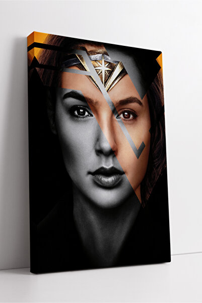 KOSS Dijital Compoziție de față fragmentată Wonder Woman, portret modern, pic...