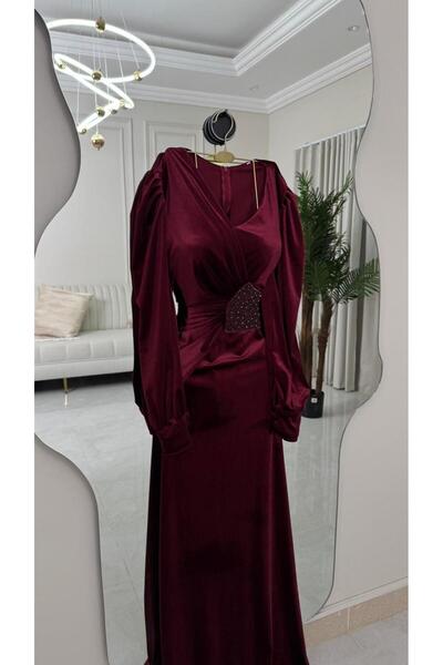 qmhafst elegant velvet dress