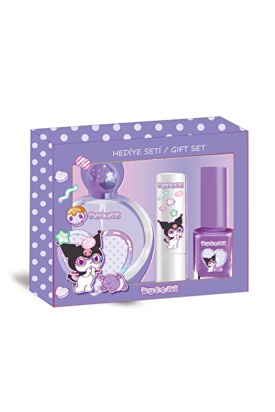 kuromi Lisanslı Parfüm 50ml EDT-Lipcare ve Oje Seti