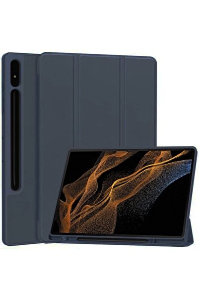 Techsuit High Protection Case for Samsung Galaxy Tab S8 Ultra, Petite Tuds, Flex Trifold, J38, TPU, Dark Blue
