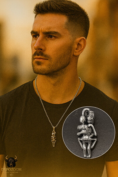 depozoom Erkek Çelik Zincir VE Kolye Ucu - Paslanmaz 316L Çelik Aksesuar