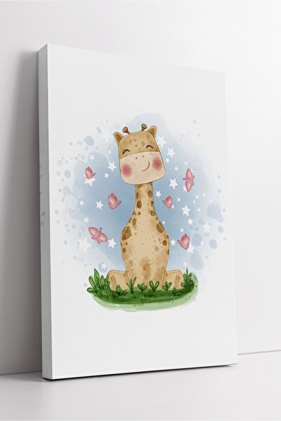KOSS Dijital Pictură pe pânză pentru cameră pentru copii cu girafă drăguță, d...
