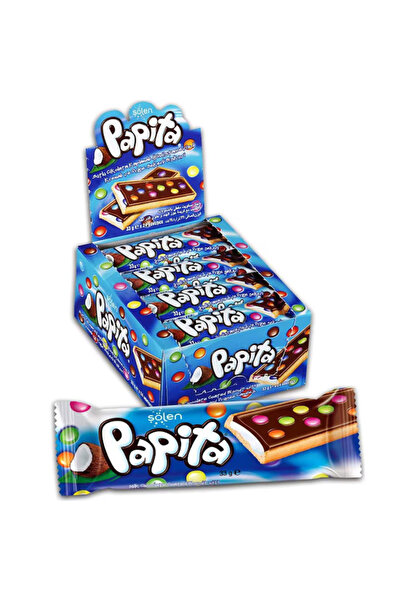 Şölen Papita Coconut 24 pcs x 33 gr Chocolate-covered coconut biscuits