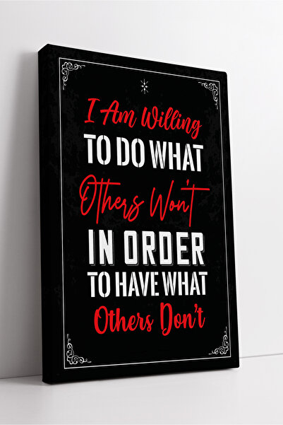 KOSS Dijital Citat motivațional Design tipografic roșu și alb Decor modern pe pânză cu tematică de lider