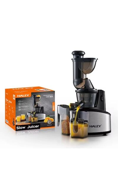 HALEY HY-501 Slow Juicer (Cold Press) — 500W, 60 rpm, 75 mm XL Feed, Reverse Function