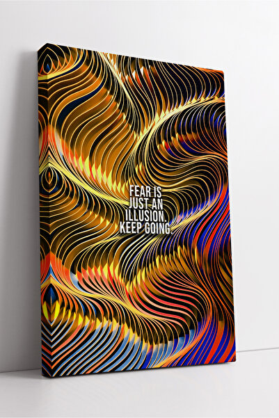 KOSS Dijital Forma de val colorat este doar o iluzie, pictură modernă pe pânz...