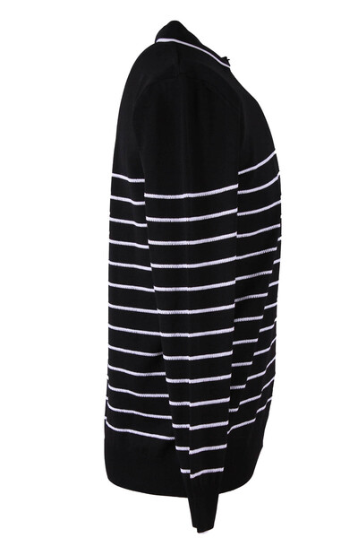 trender V Polo Pl Black - White Men's Sweater 18088