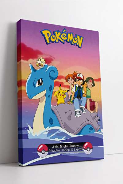 KOSS Dijital Ash Misty Tracey și Pikachu pe o scenă colorată de anime, pictur...