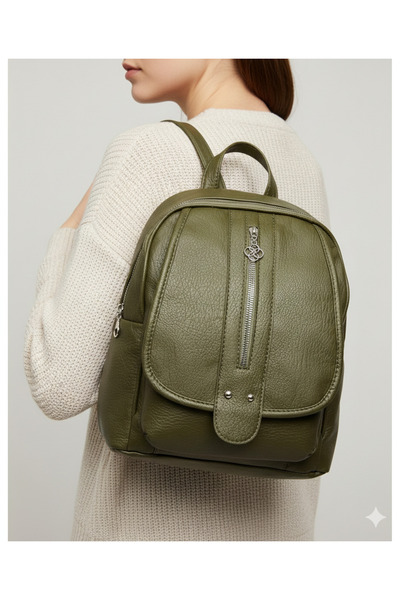 Kılinkır Soft Leather Very Convenient Multi-Compartment Backpack Suitable for Daily Use