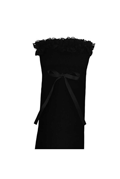 HAYEL 1 ζευγάρι γυναικείες μαύρες κάλτσες από βαμβάκι υψηλής ποιότητας με δαντέλα κάτω από το γόνατο