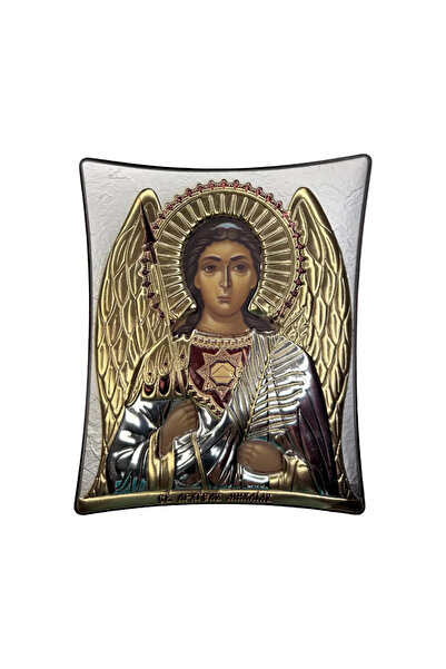 SLEVORI Icoană de argint Sfântul Mihail 16 x 20 cm