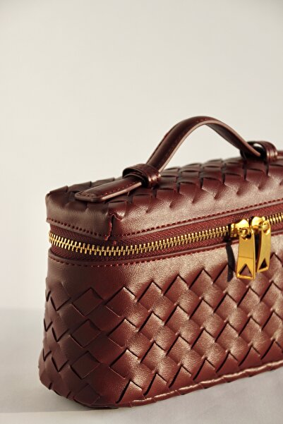 CULTE valette -örgü el çantası - box form tasarım, çapraz askılı