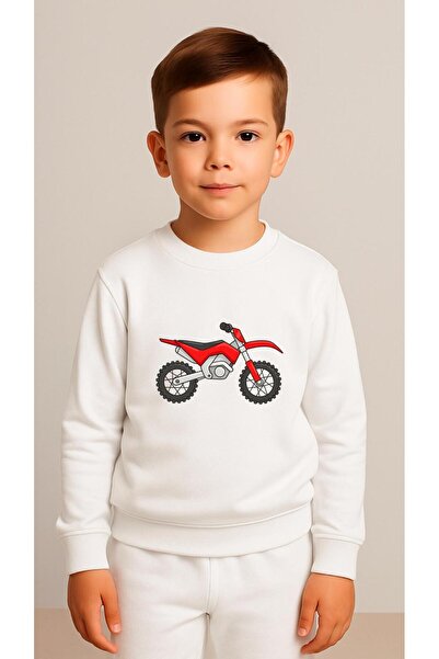 playwear Φούτερ ομάδας MOTOR με στάμπα για κορίτσια και αγόρια, με λαιμόκοψη ...