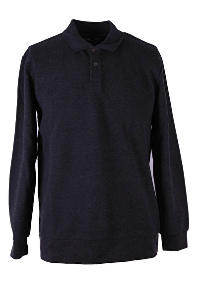trender Polo Neck Thessaloniki Anthracite Men's Sweatshirt 5052