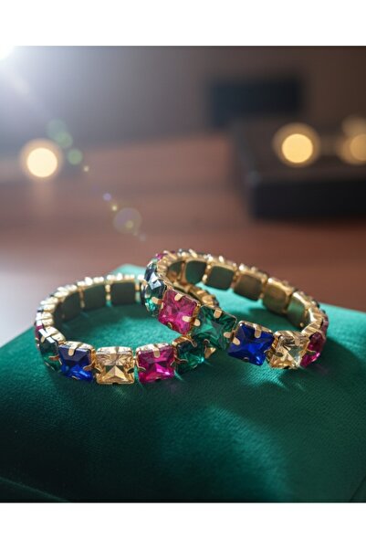 Velora Pinza Women's Square Cut Sparkling Bracelet