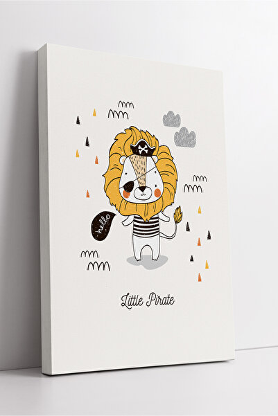 KOSS Dijital Pictură pe pânză pentru cameră pentru copii cu tematică Pirat Le...