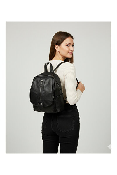 Kılinkır Soft Leather Very Convenient Multi-Compartment Backpack Suitable for Daily Use