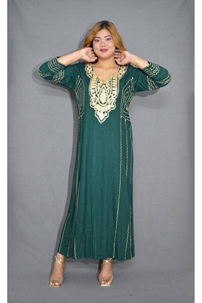 Zainah جلابية نسائية - فستان طويل محتشم بتفاصيل مطرزة | مثالي للمناسبات الرسم...