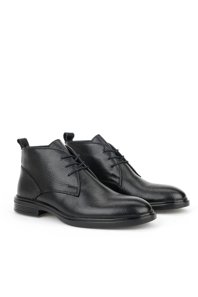 Ziya , Ανδρικές μπότες από γνήσιο δέρμα 1531007Z8256 Μαύρο