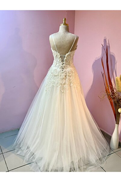 gökşinweding Straps A-Line Wedding Dress