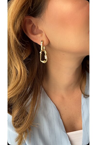 XUPING JEWELRY 14k gold rengi zirkon taşlı sallantılı modern küpe