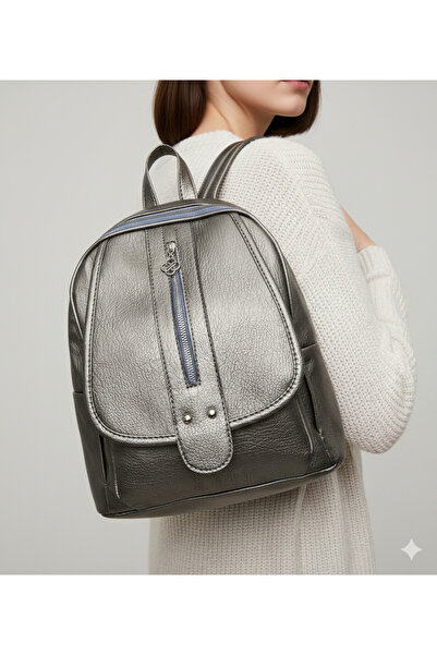 Kılinkır Soft Leather Very Convenient Multi-Compartment Backpack Suitable for Daily Use