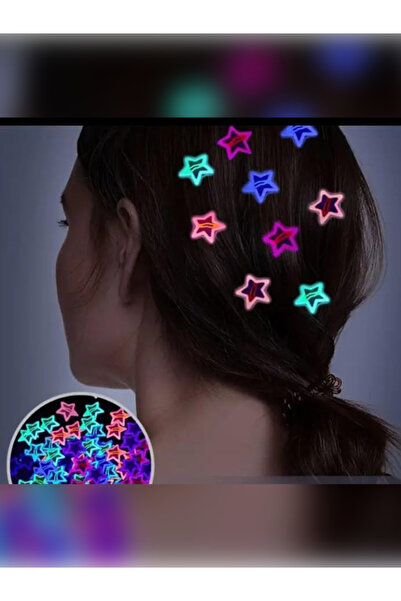 Umut 20 de bucăți de agrafe de păr cu stea colorată și strălucitoare pentru f...
