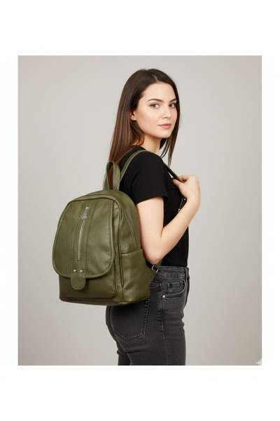 Kılinkır Soft Leather Very Convenient Multi-Compartment Backpack Suitable for Daily Use