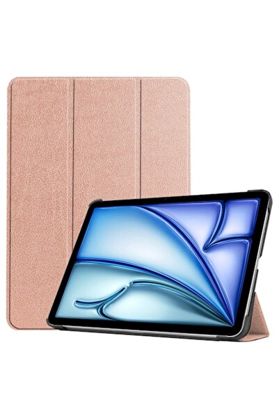 Techsuit High-Protection Case for iPad Air 11 (2024) - Petite Tuds FoldPro Q81 MicroTwine Strawberry Gold