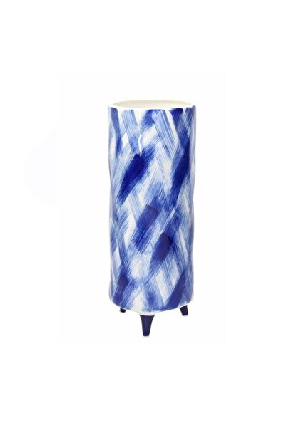 Tognana Storm ceramic vase H31 cm blue-white
