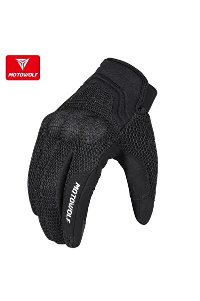 MOTOWOLF Mănuși de motocicletă din material textil cu protecții certificate, ...