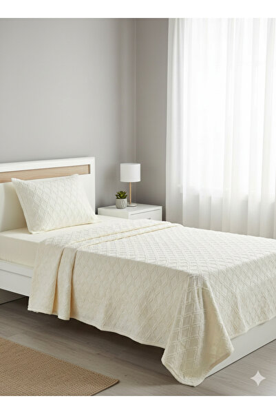 Alpateks Home مفرش سرير بنمط البقلاوة مع شراشيب 120×200 سم خاص للأسرة مقاس 20...