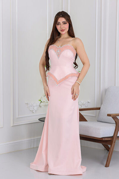 modern designer فستان سهرة كورسيه مطرز