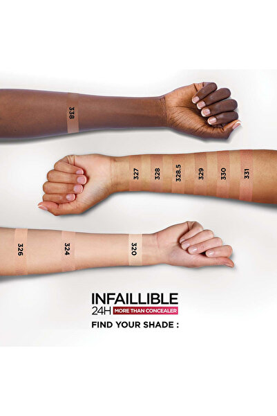 Attention Care L'Or.éal Paris Infallible More Than Concealer 329 Cashew