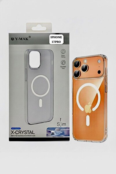 Ymak iPhone 17 Pro Hard Slim MagSafe Case – Clear