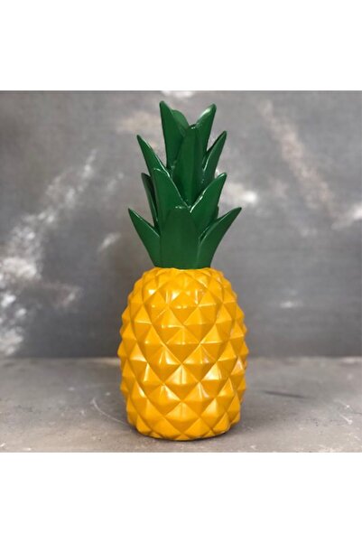 DECO DEKORATIF Deco Pineapple Decoration H28 cm Yellow-Green