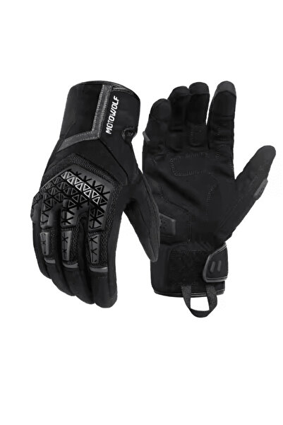 MOTOWOLF Mănuși de motocicletă - microfibră antiderapantă, protecție TPR, com...