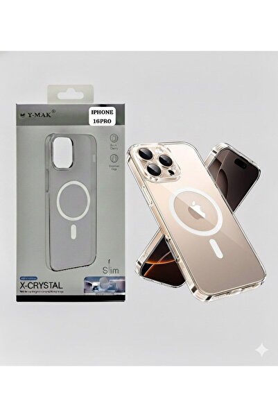 Ymak iPhone 16 Pro Hard Slim MagSafe Case – Clear