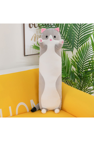 OEM Plush pillow toy in the shape of a cat, for children and adults, 50 cm
