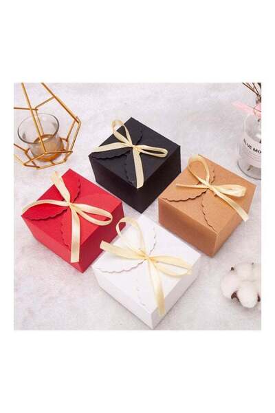 Generic 4-Piece Combination Lace Packaging Small Gift Box Multicolour